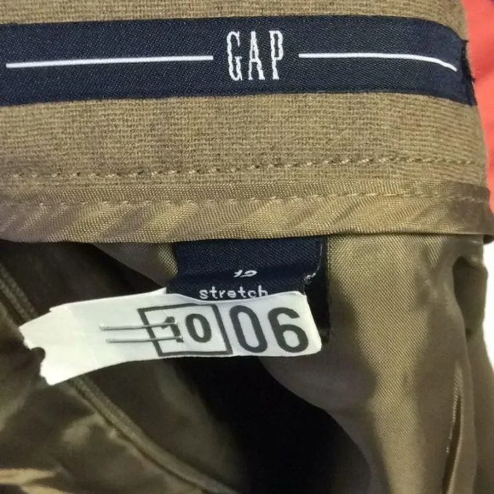 Gap virgin Wool A-Line‎ Size 12 brown tan skirt